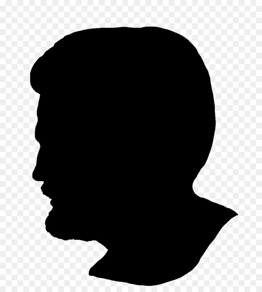 Human head Face Silhouette , man silhouette transparent background