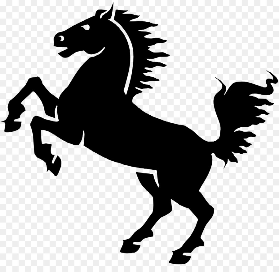 Silhouette Of A Horse Running