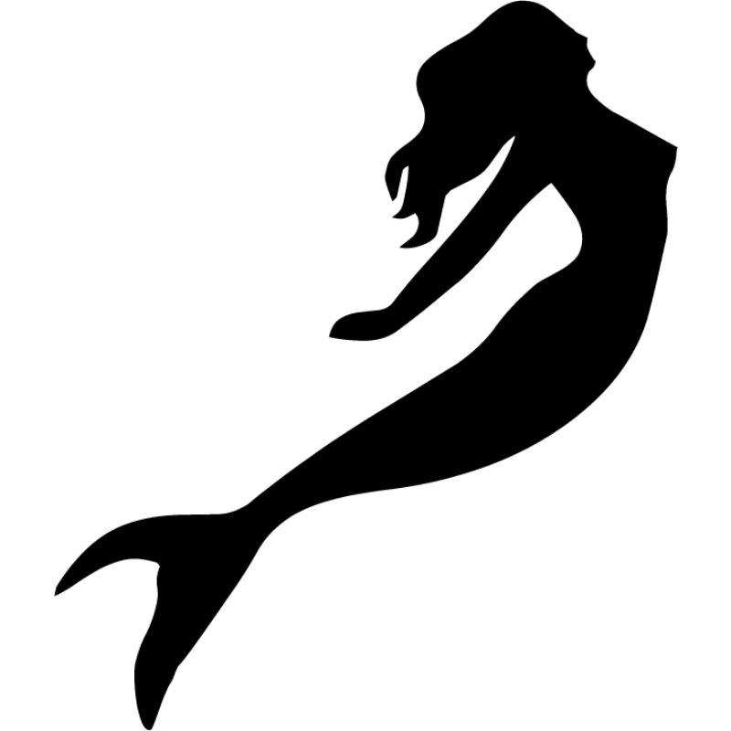 Mermaid Silhouette Clip art - Mermaid png download - 800*800 - Free ...