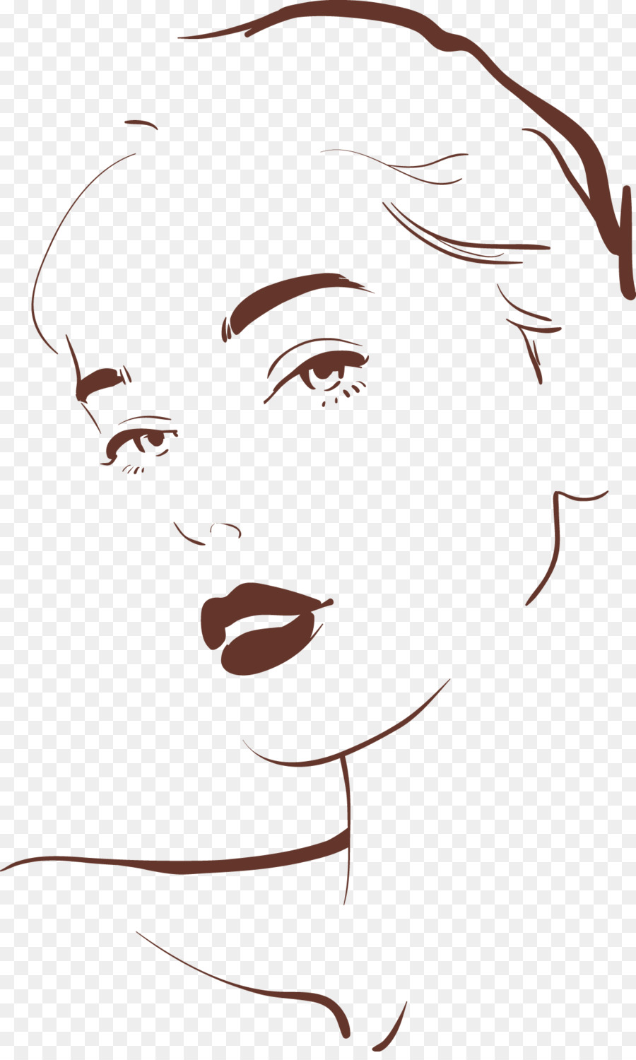 Silhouette Of A Woman's Face