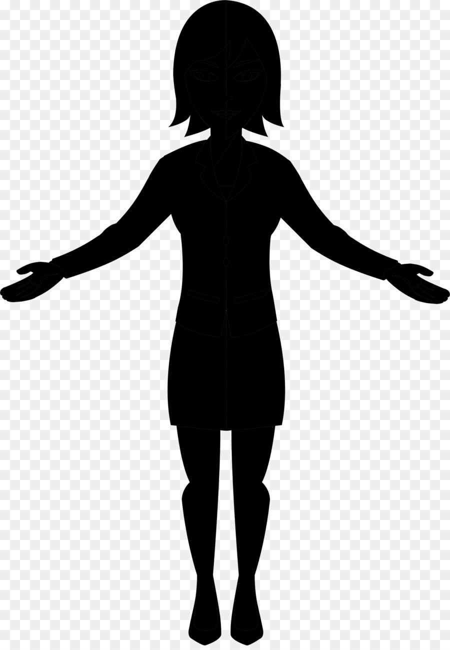 female silhouette standing