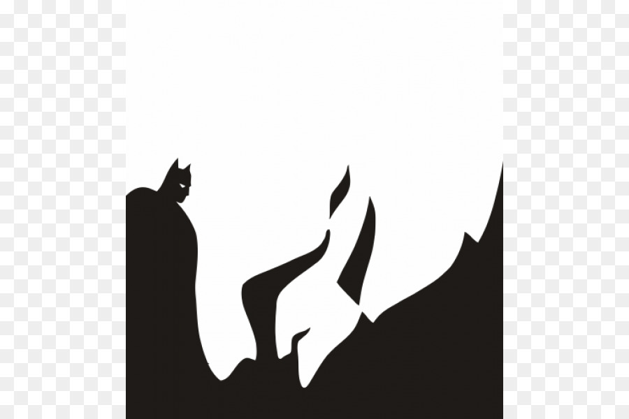 Batman Joker Figure–ground Optical illusion - Batman silhouette png download - 600*600 - Free Transparent Batman png Download.