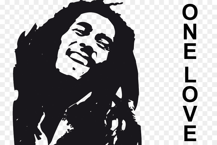 Bob Marley Stencil Reggae - bob marley png download - 824*600 - Free Transparent  png Download.
