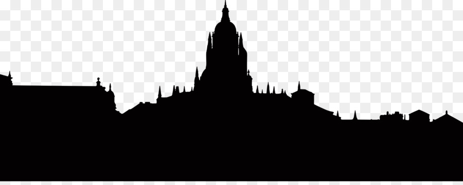 Segovia Cathedral Silhouette Avant le labyrinthe: La Braise Church - Cathedral png download - 2400*940 - Free Transparent Silhouette png Download.