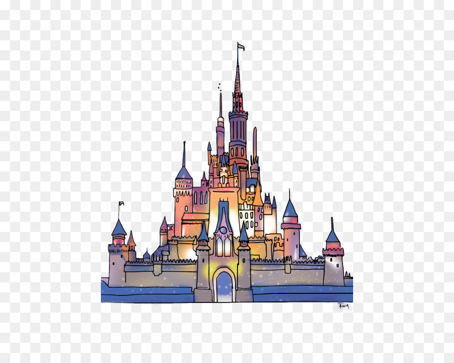 Silhouette Of Cinderella's Castle