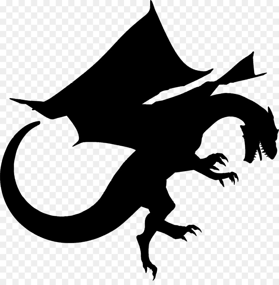 Free Silhouette Of Dragon, Download Free Silhouette Of Dragon png ...