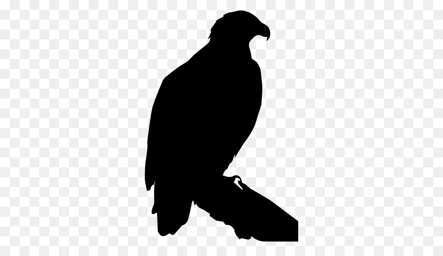 sitting eagle silhouette