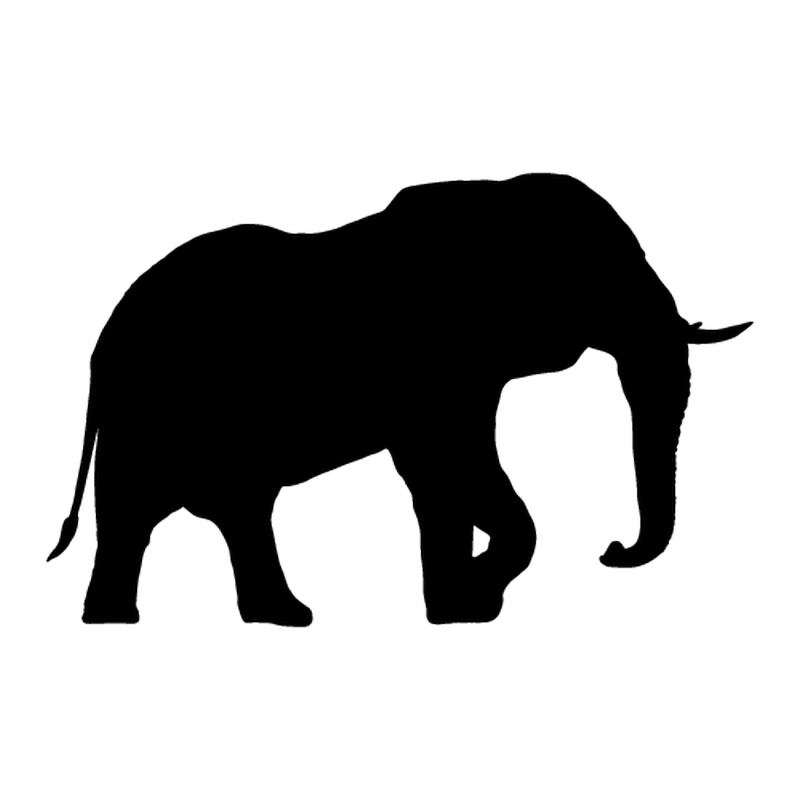 Elephant Silhouette Clip art - elephant png download - 800*800 - Free ...