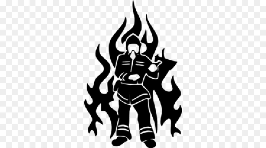 Silhouette Of Firefighter