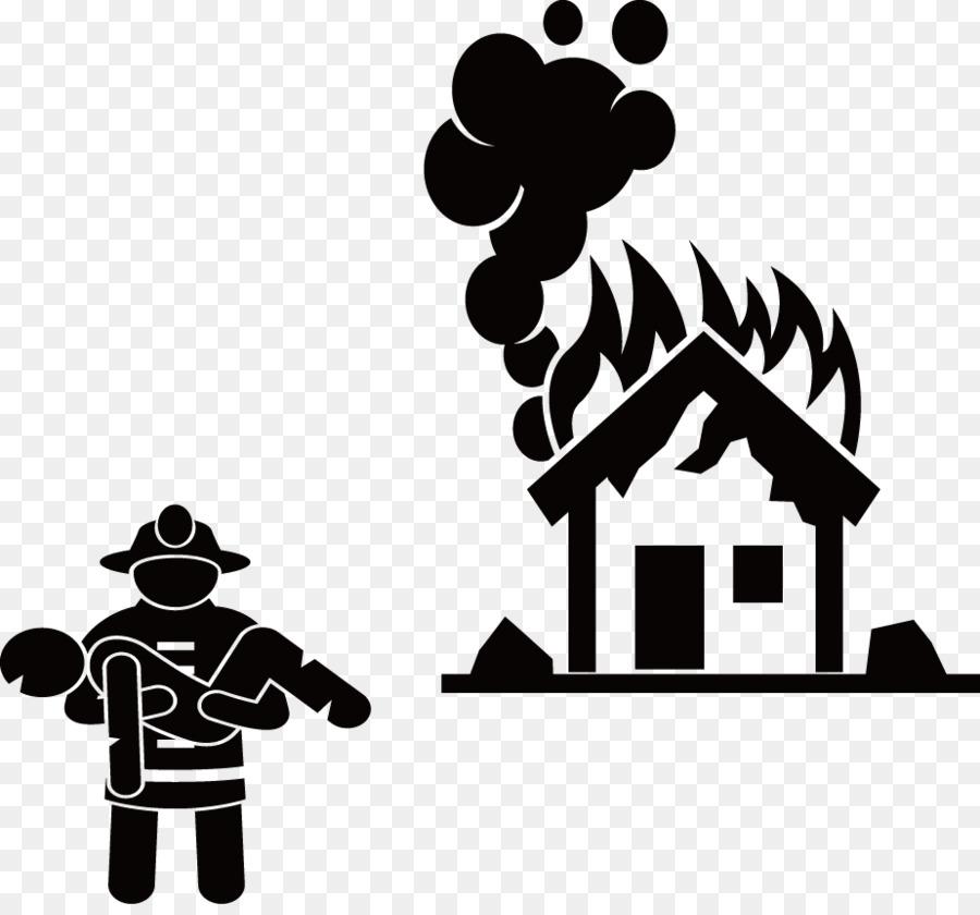 Firefighter Stick figure Firefighting - Fire rescue png download - 924*852 - Free Transparent Firefighter png Download.