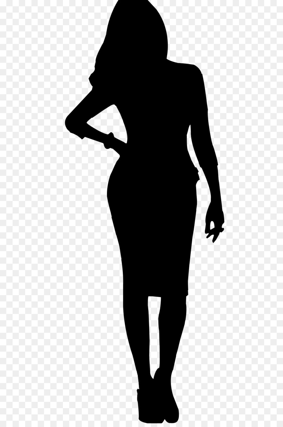 Free Silhouette Of Girl In Dress, Download Free Silhouette Of Girl In ...