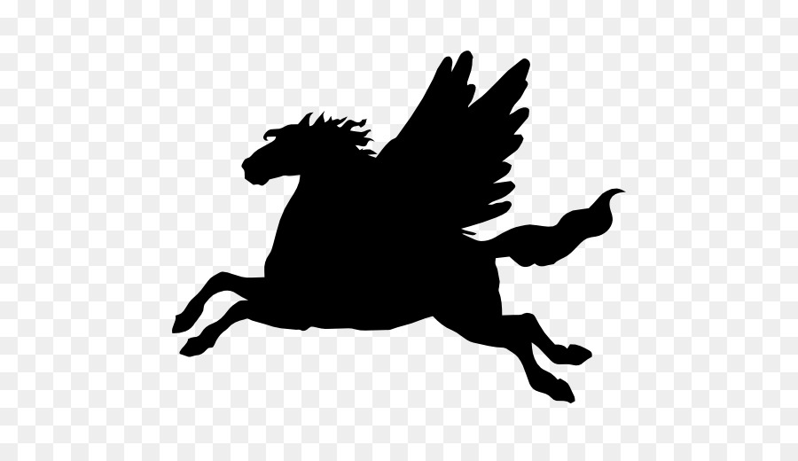 Horse Pegasus Silhouette Computer Icons - pegasus png download - 512*512 - Free Transparent Horse png Download.