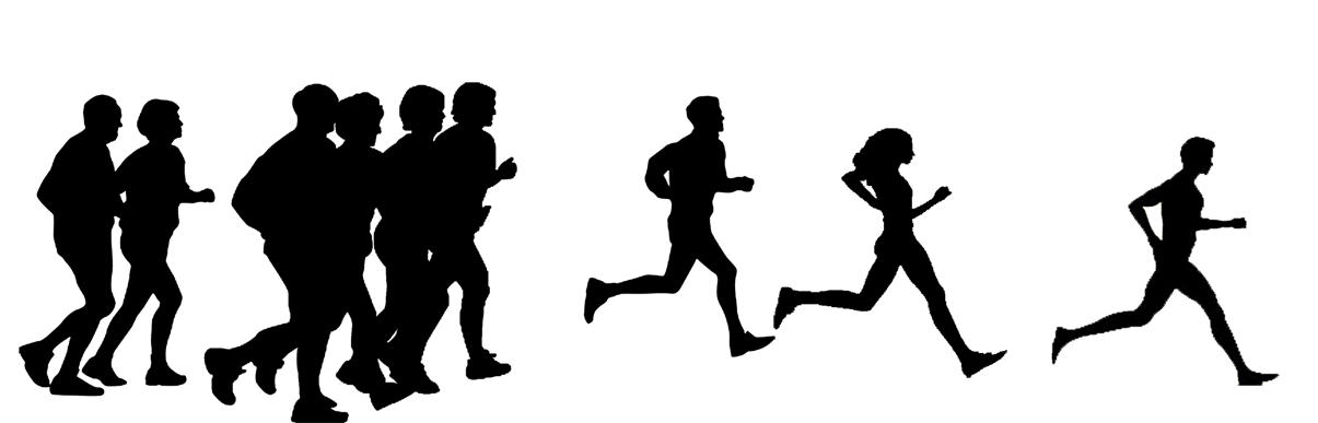 Silhouette Running Clip art - Motion Silhouette png download - 1205*387 ...