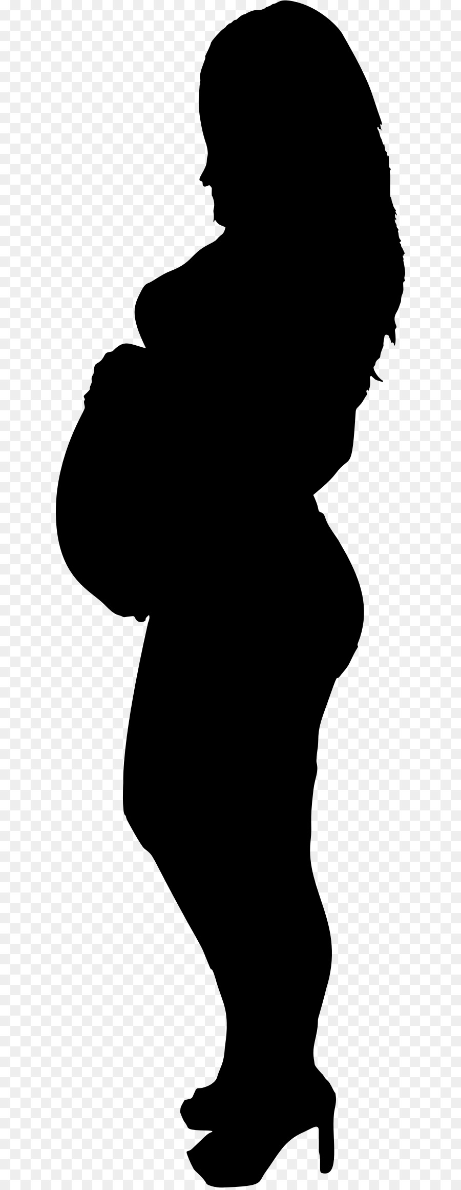 Silhouette Pregnancy Abortion Mother Clip art - pregnant png download - 683*2316 - Free Transparent Silhouette png Download.
