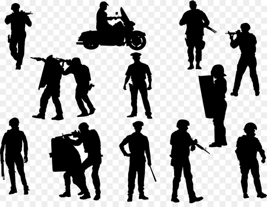Police officer Silhouette Illustration - Motorcycle soldiers buckle creative HD Free png download - 1000*764 - Free Transparent  Police Officer png Download.