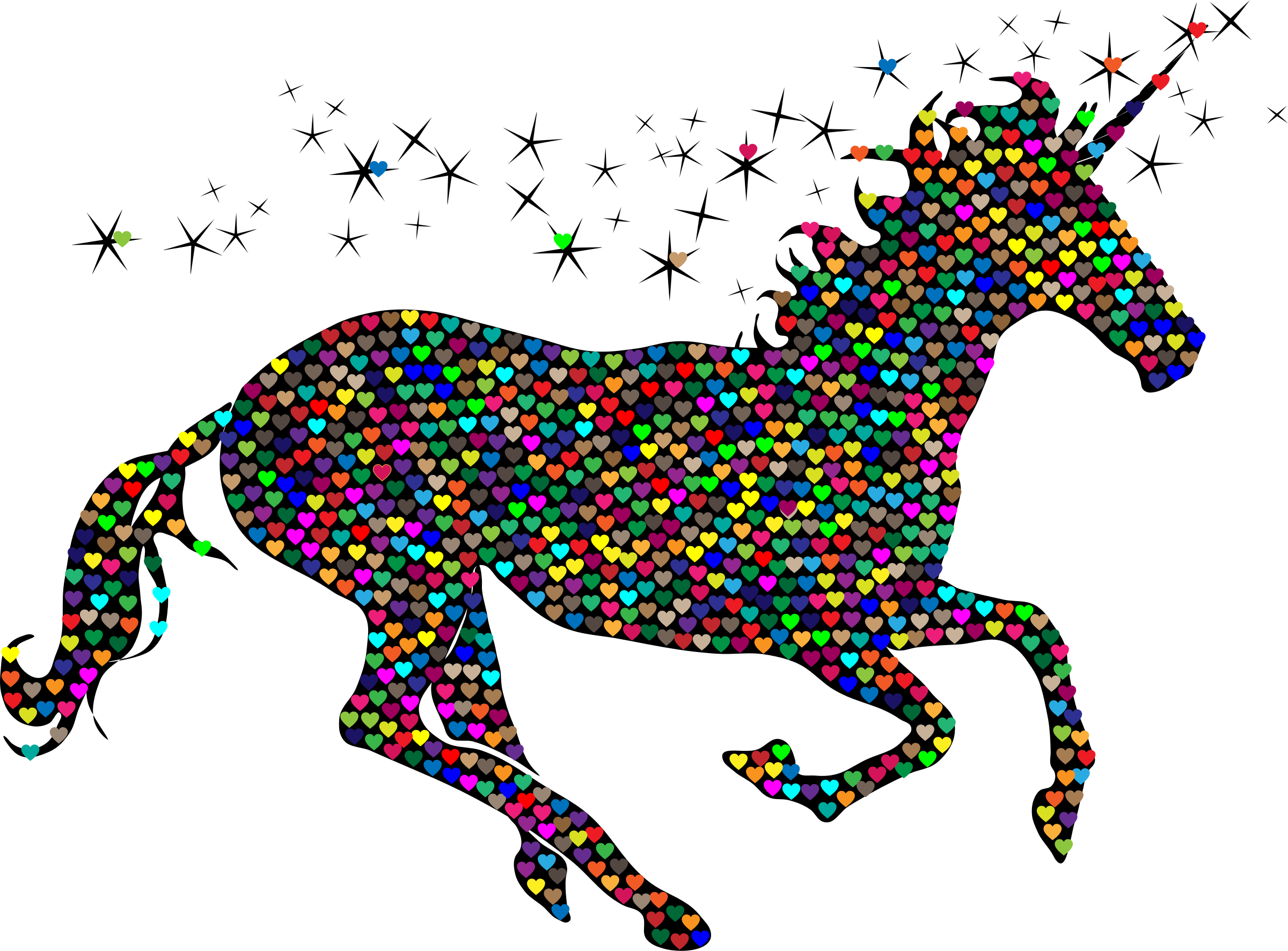 Horse Silhouette Unicorn Clip art - unicorn png download - 2400*1772 ...