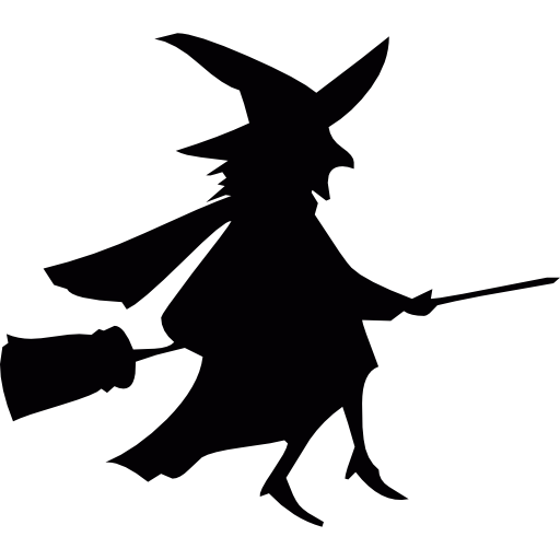 Witchcraft Broom Silhouette - witch png download - 512*512 - Free ...