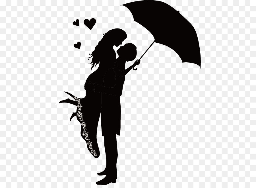 Romance couple Silhouette Clip art - Couple silhouette figures png download - 513*650 - Free Transparent Clip Art Couples ai,png Download.