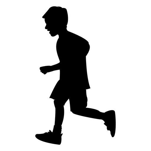 Child Silhouette - Running Child png download - 512*512 - Free ...