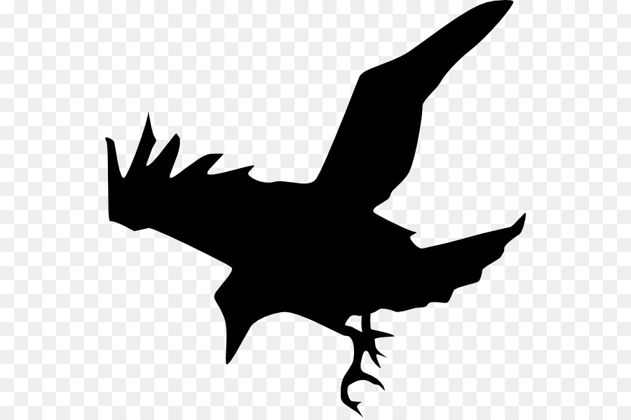 Silhouette Crow Clip art - raven vector png download - 600*597 - Free Transparent Silhouette png Download.
