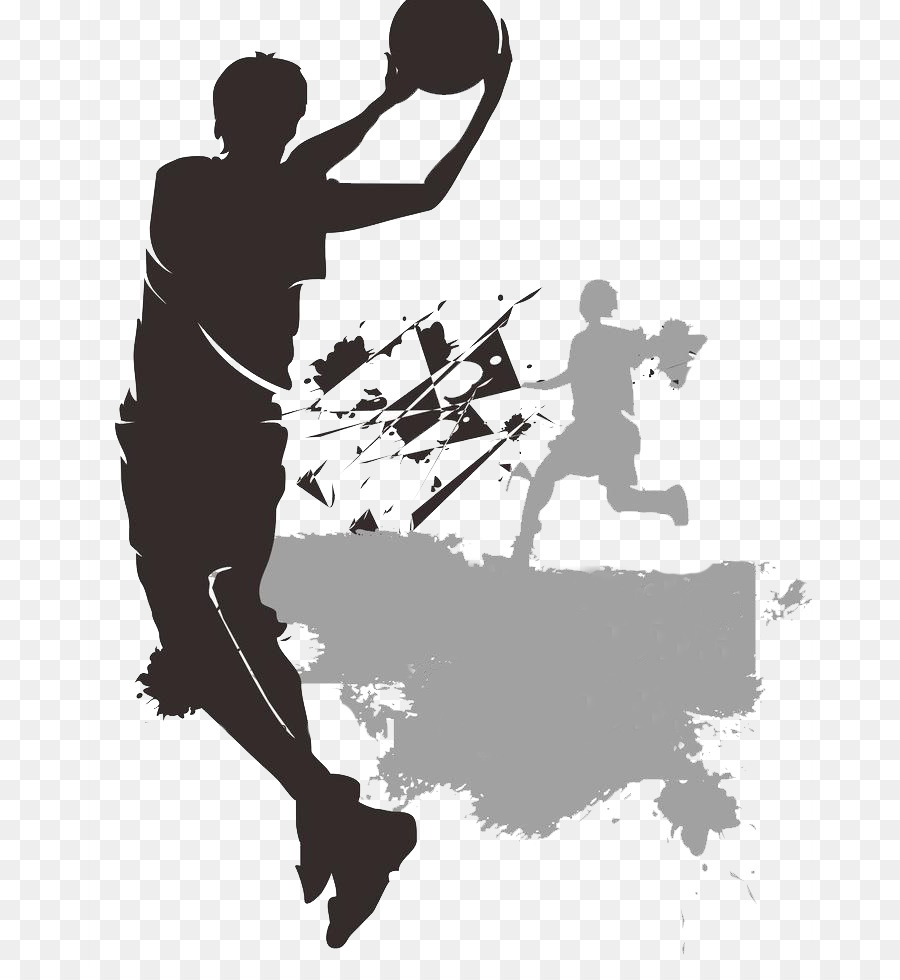 Silhouette Sport Basketball Illustration - Basketball poster picture material png download - 724*966 - Free Transparent Silhouette png Download.