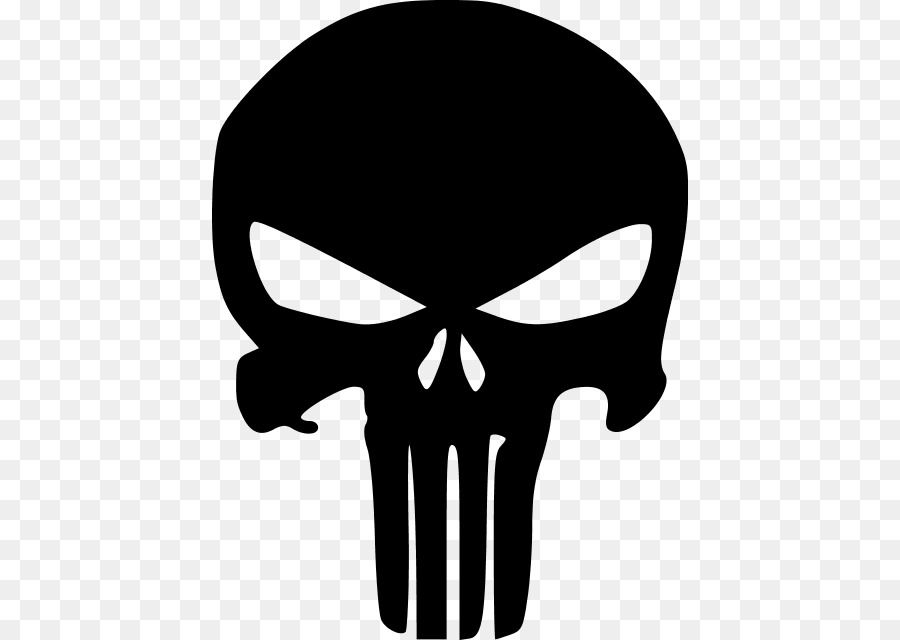 Punisher Stencil Silhouette Decal Marvel Comics - Silhouette png download - 476*640 - Free Transparent Punisher png Download.