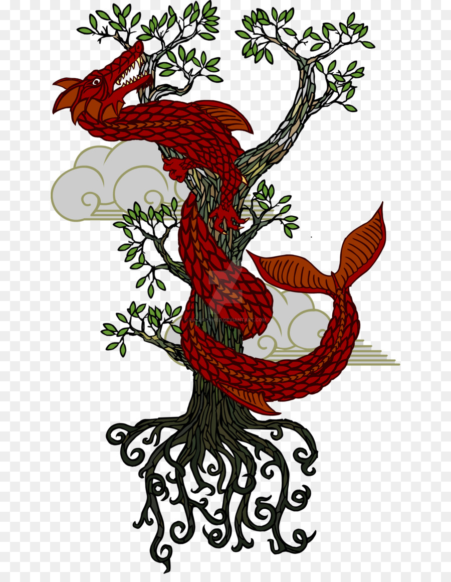 Branch Dragon Tree Tattoos & Gifts Tree of life - tree png download - 698*1144 - Free Transparent Branch png Download.