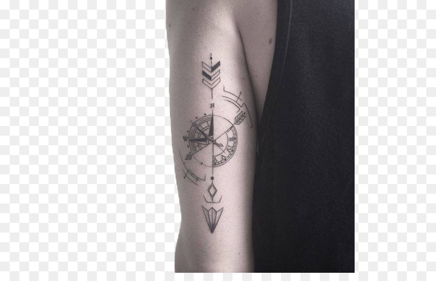 Sleeve tattoo Compass Tattoo artist Old school (tattoo) - Compass Tattoo png download - 564*563 - Free Transparent Tattoo png Download.