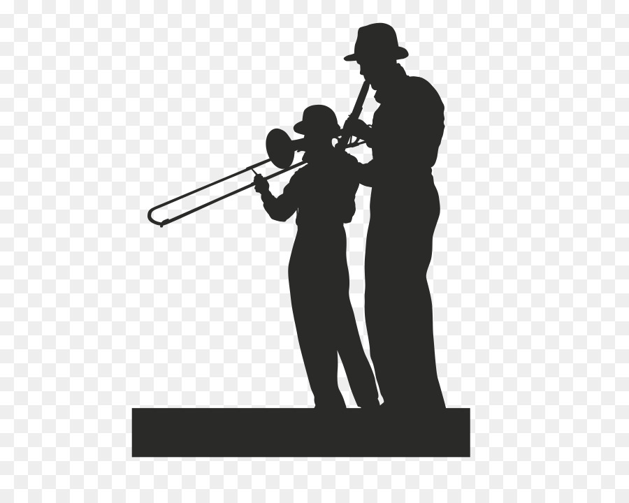 Trombone Silhouette Trumpet Clarinet - trombone png download - 592*710 - Free Transparent  png Download.