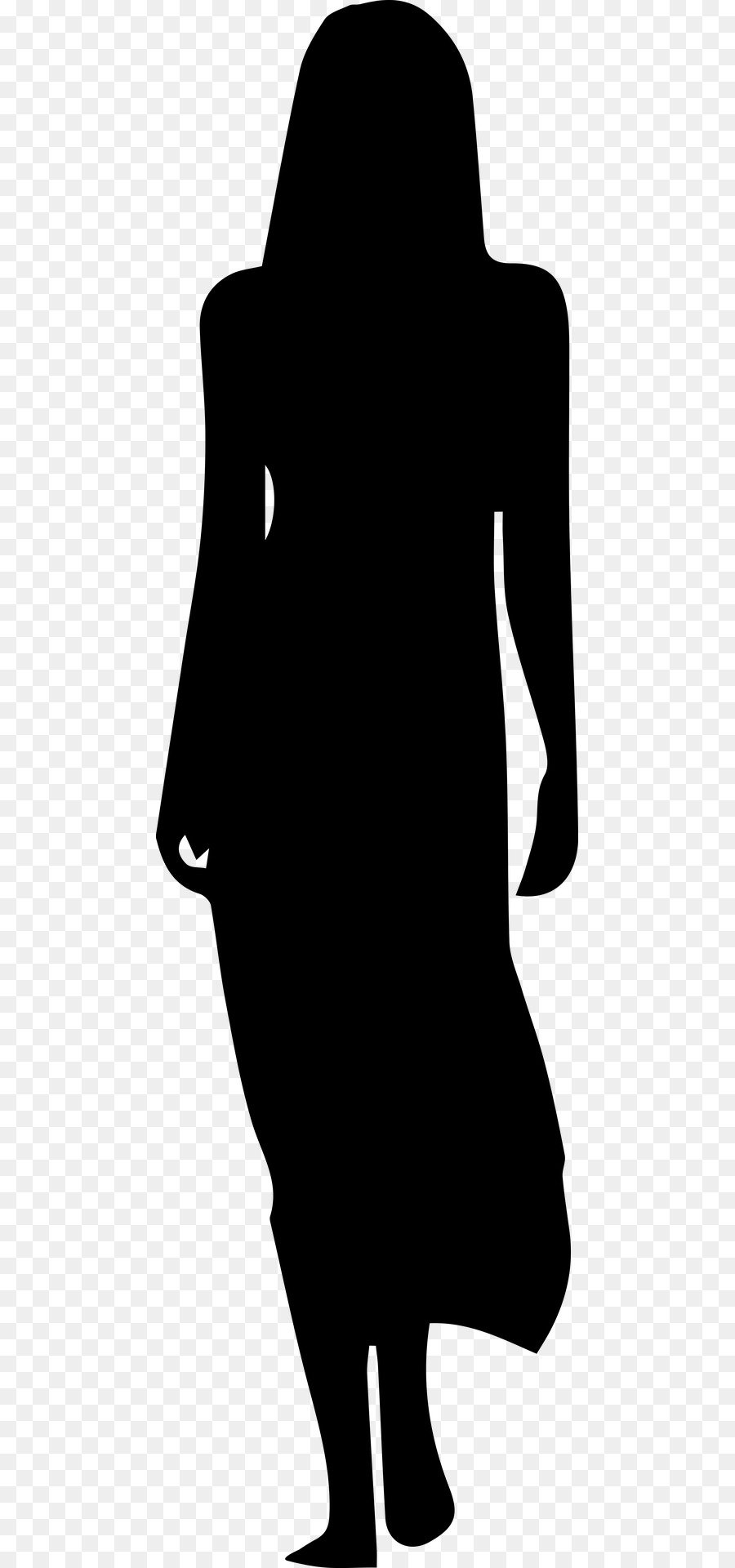 Dress Silhouette Woman Clip art - dress png download - 517*1920 - Free Transparent Dress png Download.