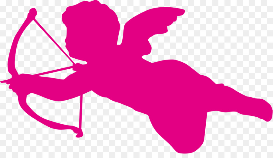 Cupid Silhouette Illustration - angel png download - 974*548 - Free Transparent  png Download.