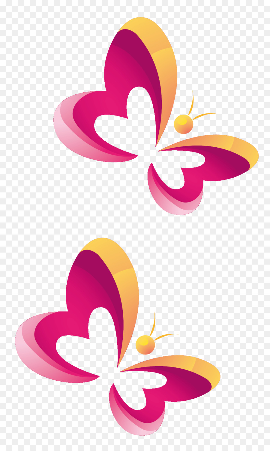 Butterfly Icon - Pink butterfly simple pen png download - 1078*1784 - Free Transparent Butterfly png Download.