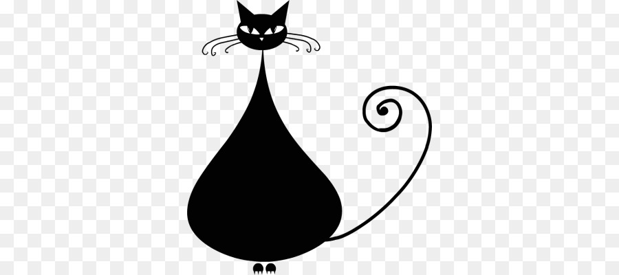 Black cat Kitten Drawing - simple cat cliparts png download - 356*400 - Free Transparent Cat png Download.