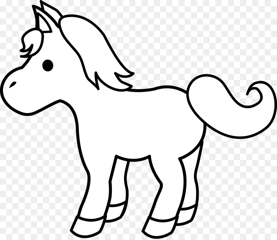 Horse Pony Foal Black and white Clip art - Baby Horse Clipart png download - 5065*4368 - Free Transparent Horse png Download.