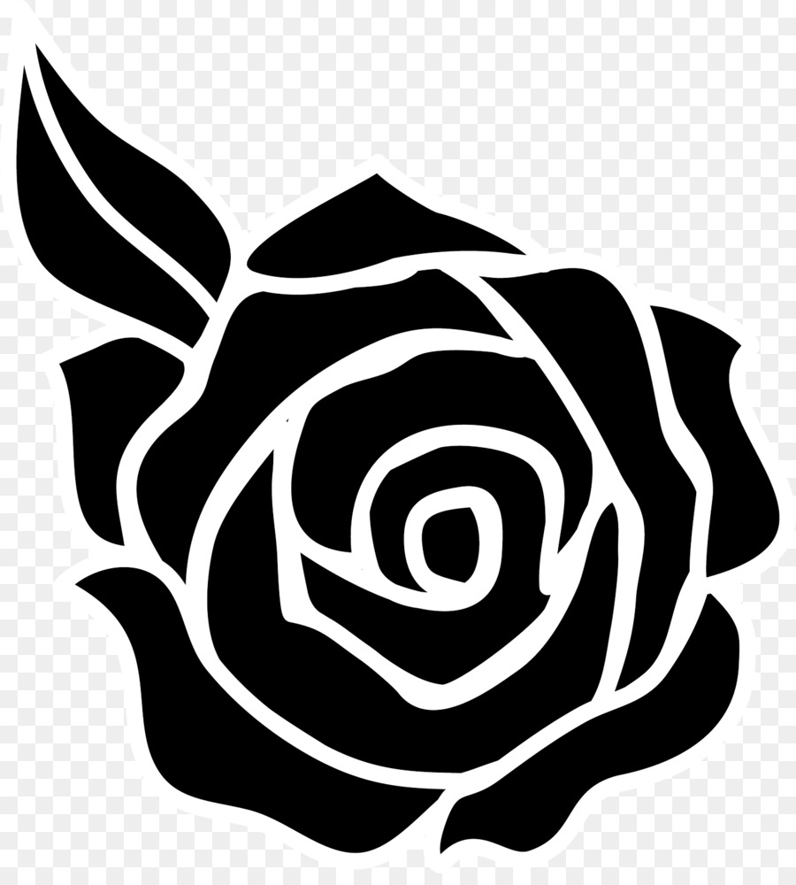 Rose Clip art - black white png download - 1459*1600 - Free Transparent Rose png Download.