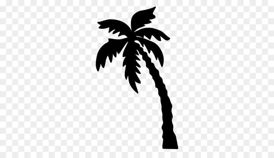 Silhouette Arecaceae Tree Drawing - tropical png download - 512*512 - Free Transparent Silhouette png Download.