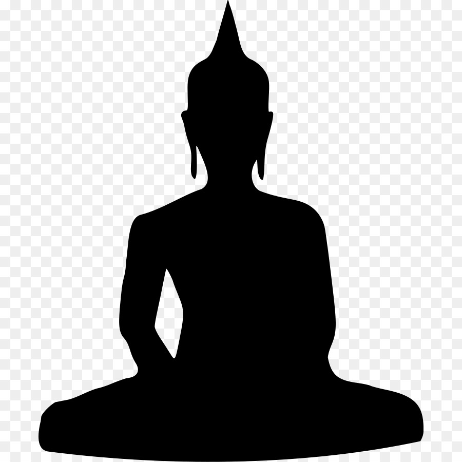Buddhism Buddhahood Zen Clip art - Bunny Silhouette png download - 750*900 - Free Transparent Buddhism png Download.