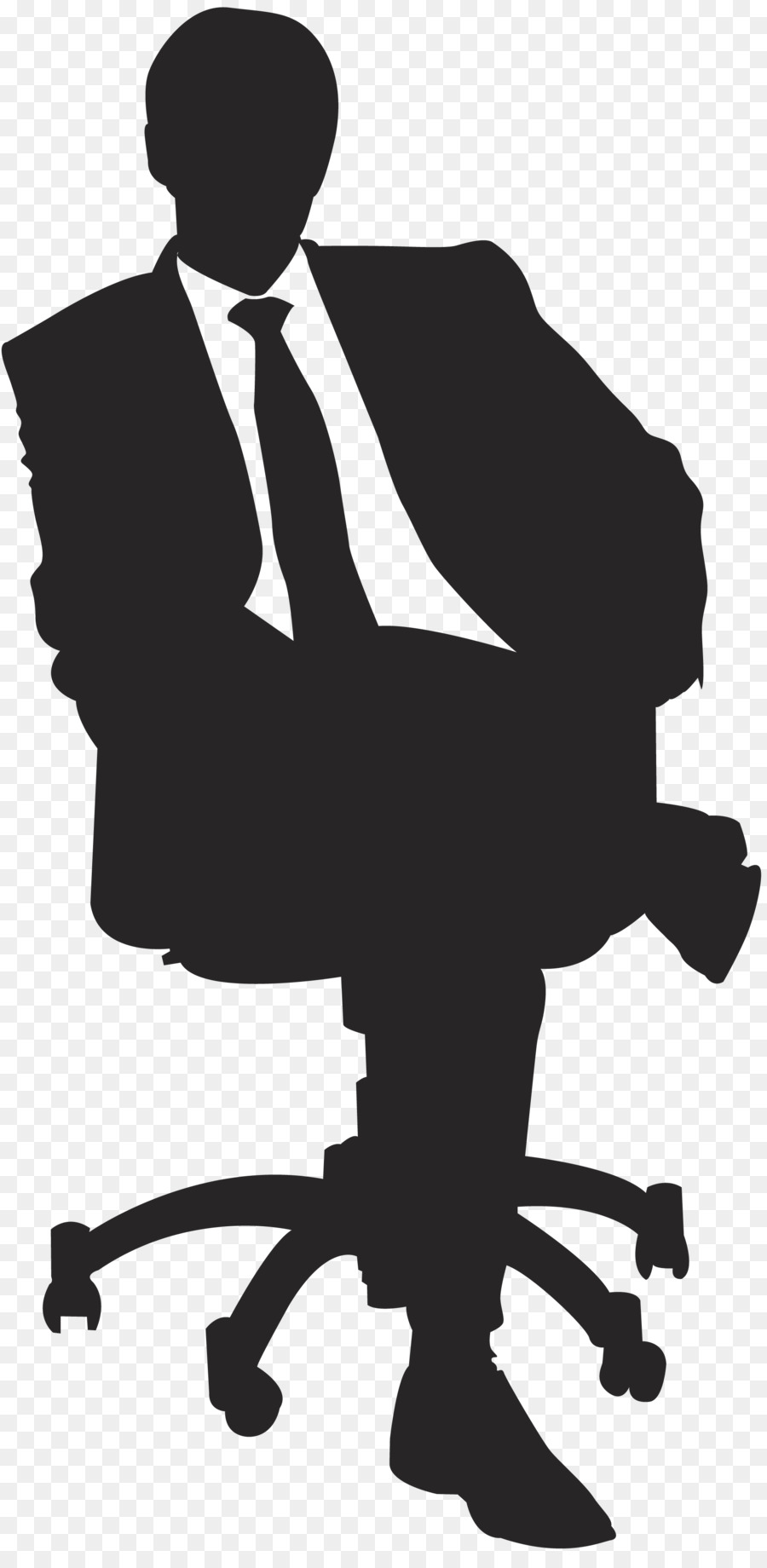 Silhouette Person Podcast - sitting man png download - 1897*3840 - Free Transparent Silhouette png Download.