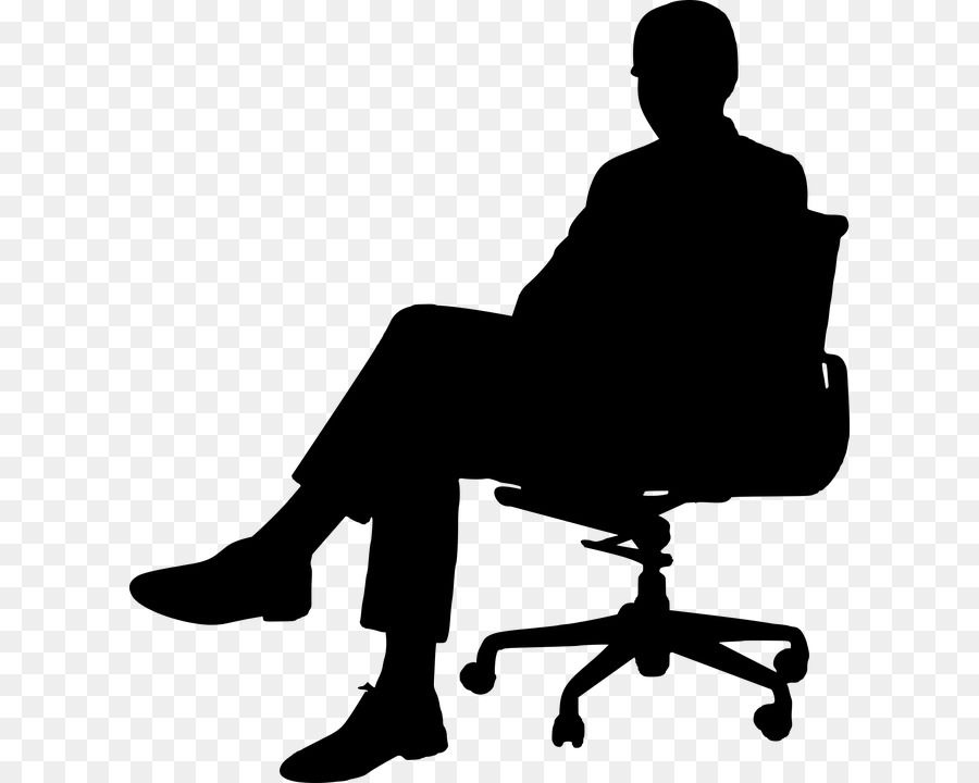 Office & Desk Chairs Clip art - business-man silhouette png download - 662*720 - Free Transparent Office  Desk Chairs png Download.