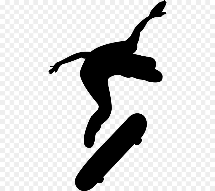 Skateboard Silhouette Finger Black Clip art - skateboard png download - 800*800 - Free Transparent Skateboard png Download.