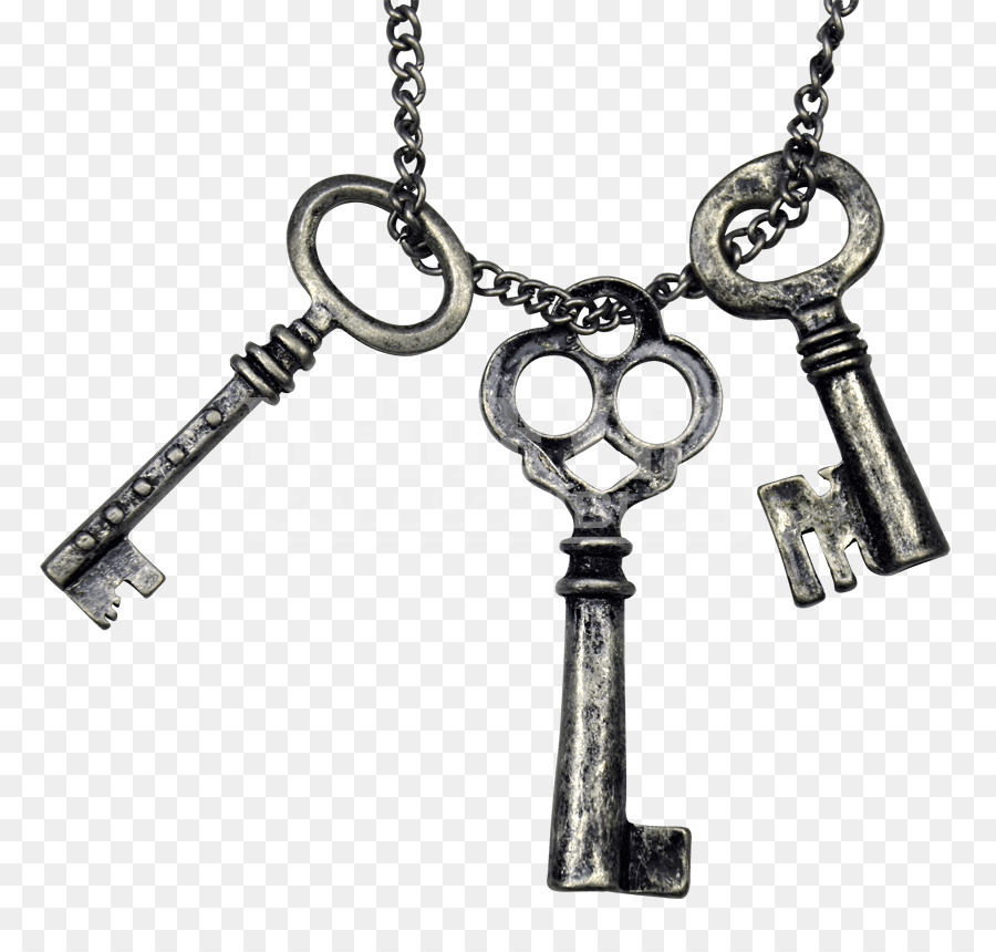 Necklace Skeleton key Jewellery Clip art - keys png download - 850*850 - Free Transparent Necklace png Download.
