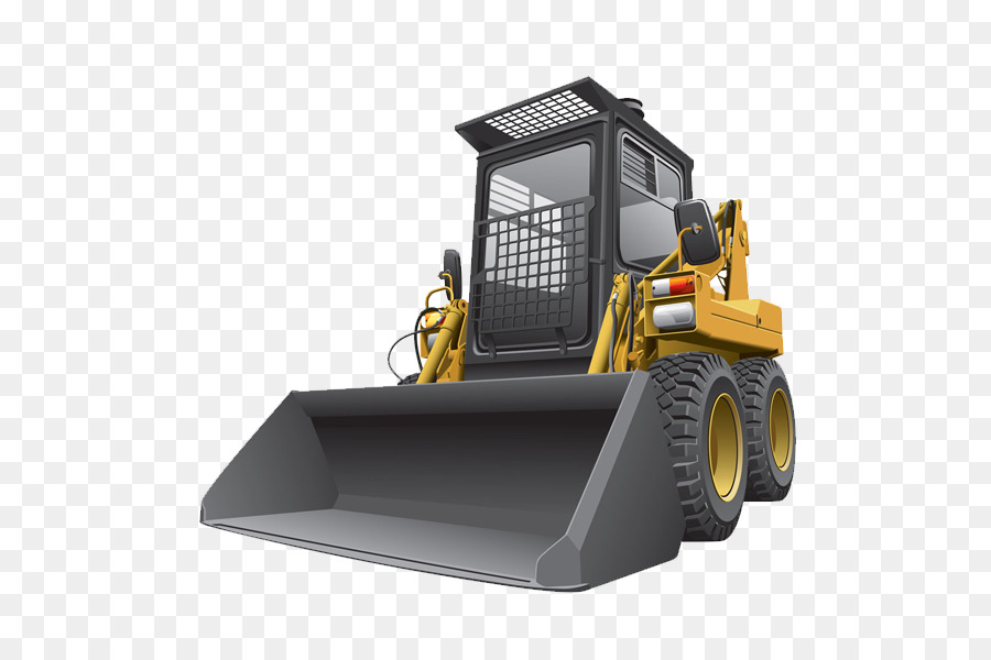 Skid-steer loader Clip art - Realistic bulldozer png download - 600*600 - Free Transparent Skidsteer Loader png Download.