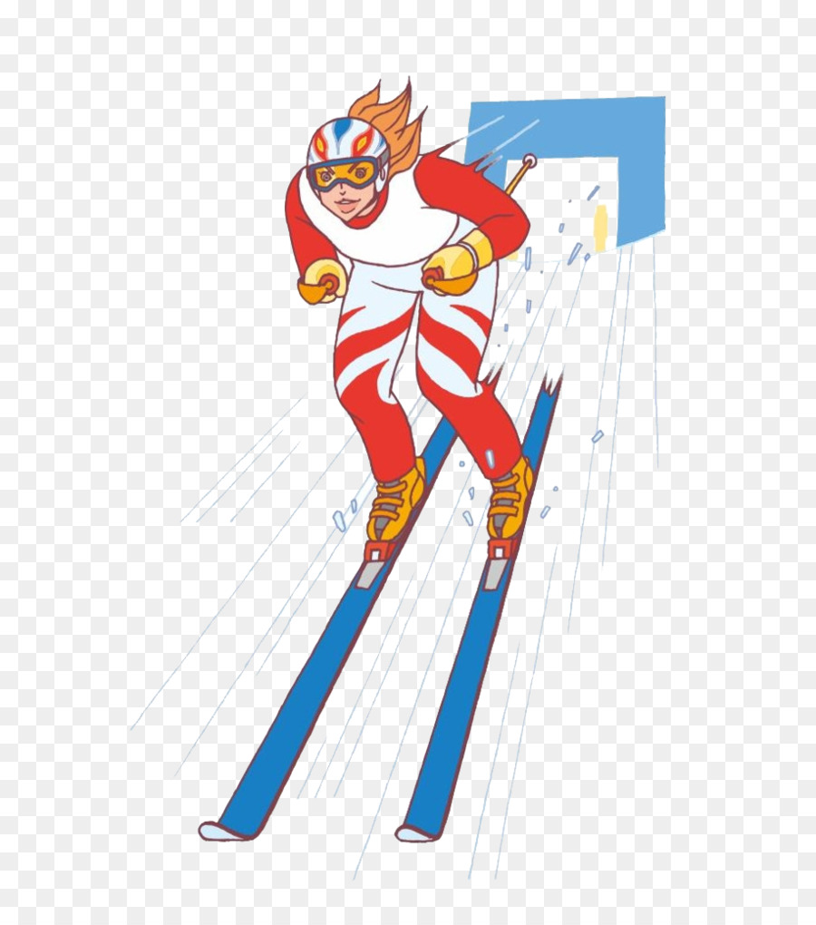 Skiing Snowman Illustration - Skiing vector png download - 917*1024 - Free Transparent Skiing png Download.