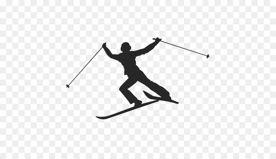 Ski Poles Skiing Silhouette Sport Skier - skiing png download - 512*512 - Free Transparent Ski Poles png Download.