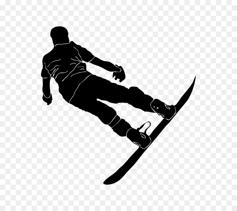 Skiing Snowboarding Sports Silhouette - skiing png download - 800*800 - Free Transparent Ski png Download.