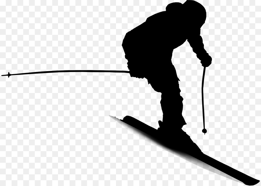 Ski Poles Line Angle Silhouette -  png download - 892*639 - Free Transparent Ski Poles png Download.
