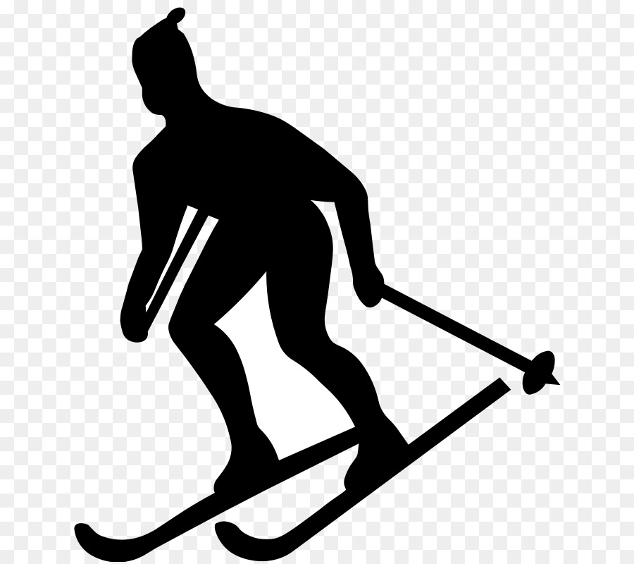 Skiing Silhouette Clip art - Skier Pictures png download - 700*797 - Free Transparent Skiing png Download.