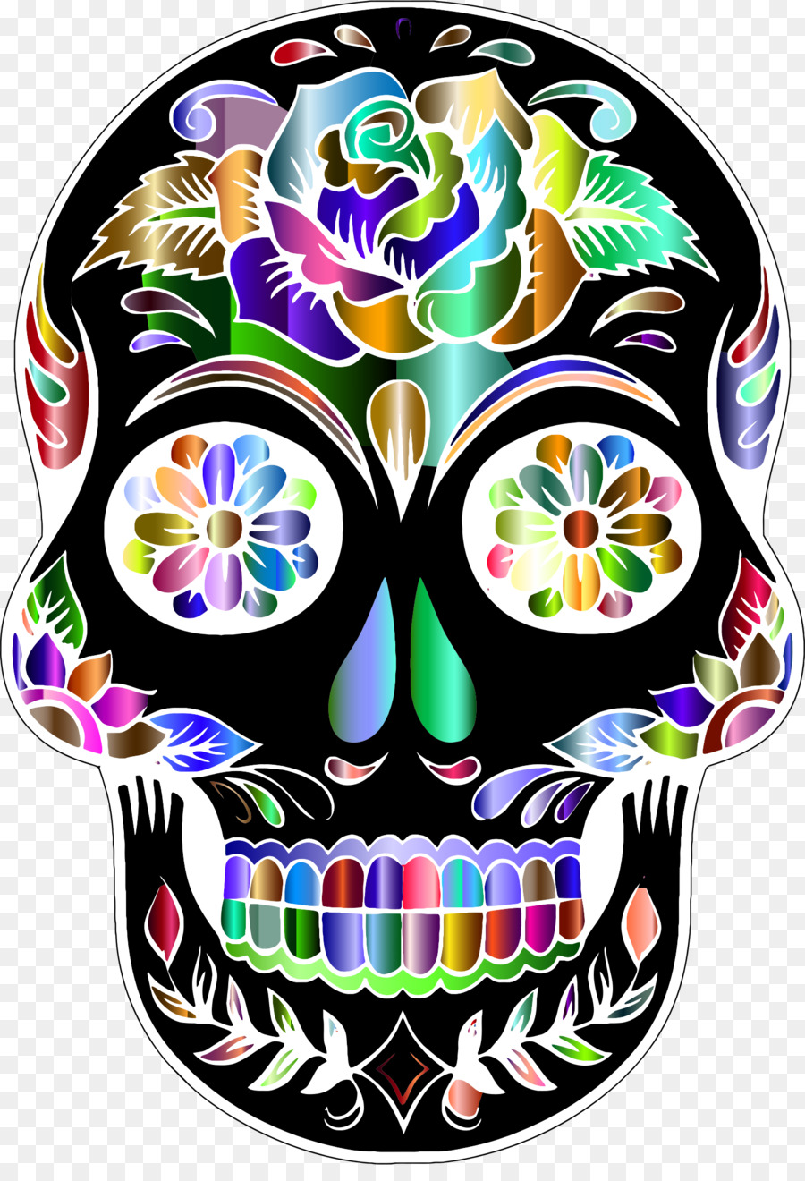 Calavera Skull Silhouette Clip art - skulls png download - 1608*2326 - Free Transparent Calavera png Download.