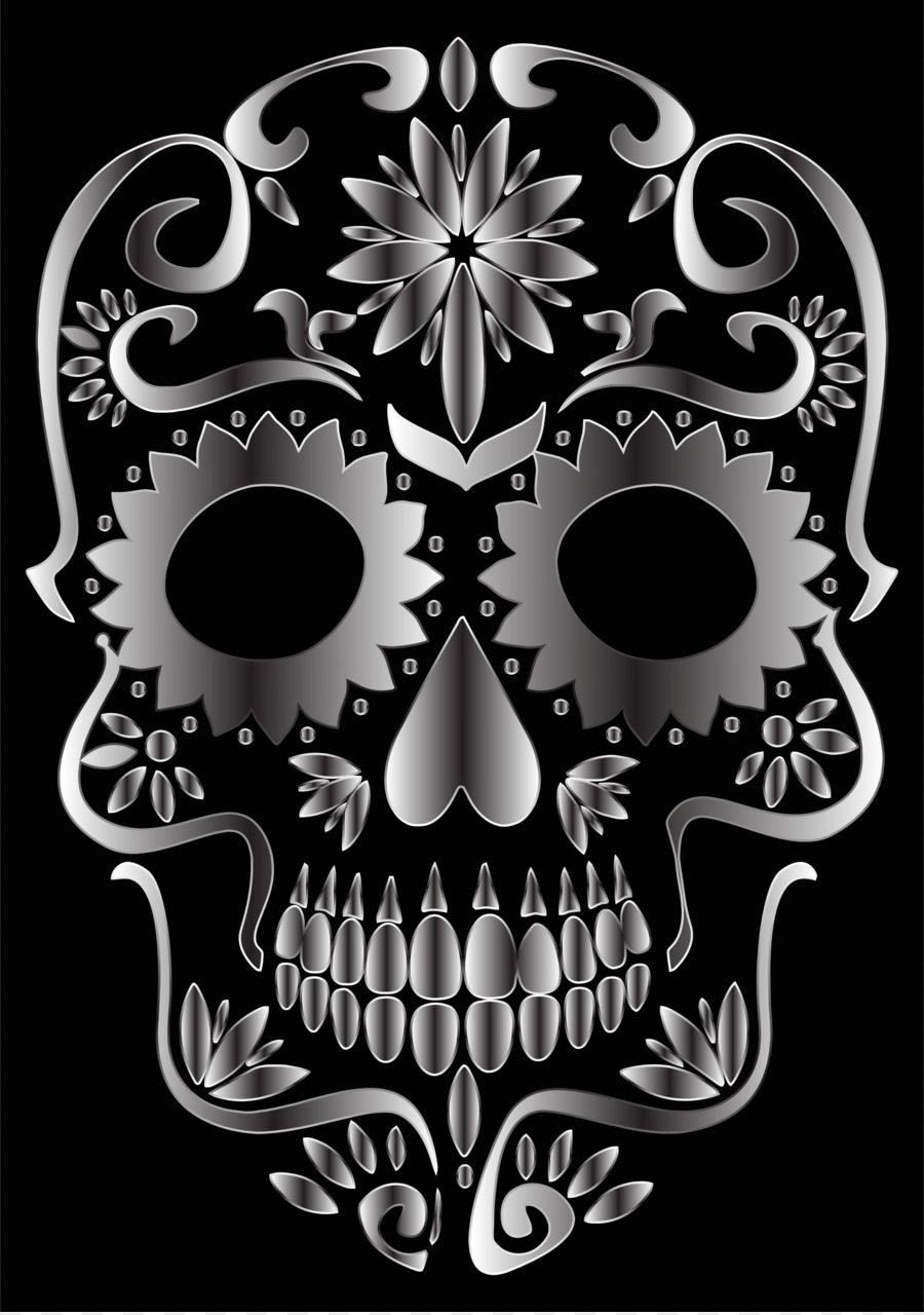 Calavera Skull Art Clip art - Skull Silhouette Cliparts png download - 1692*2400 - Free Transparent Calavera png Download.
