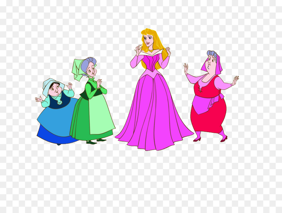 Princess Aurora Flora, Fauna, and Merryweather Fairy godmother Clip art - Sleeping Fairy Cliparts png download - 799*666 - Free Transparent Princess Aurora png Download.